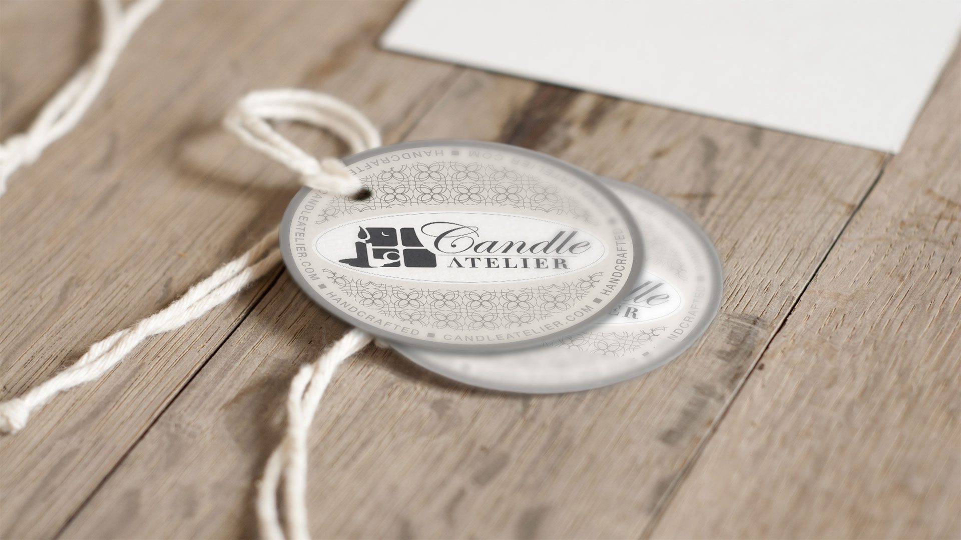 Candle Atelier Circle Tag