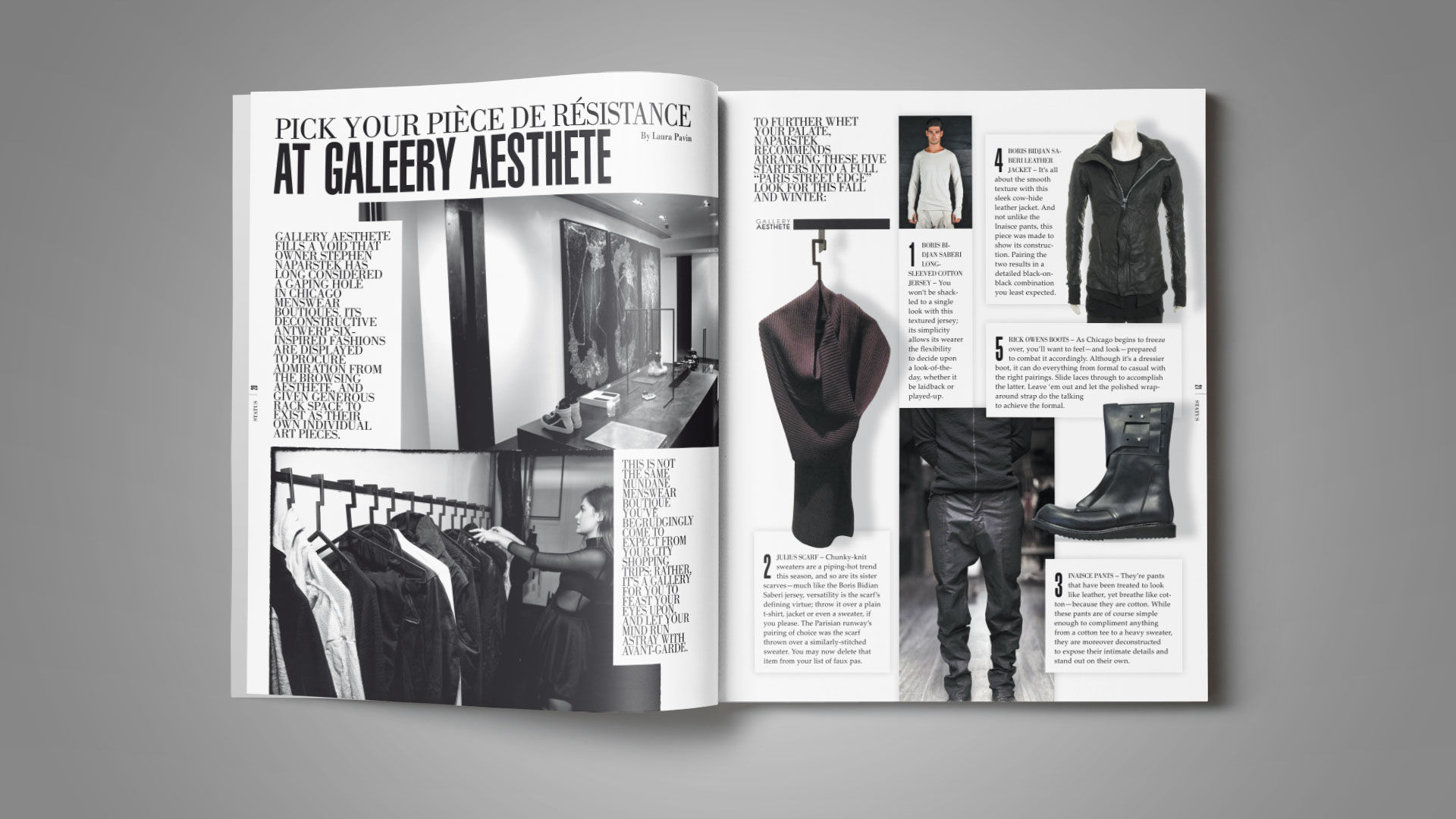 Status Magazine Spread