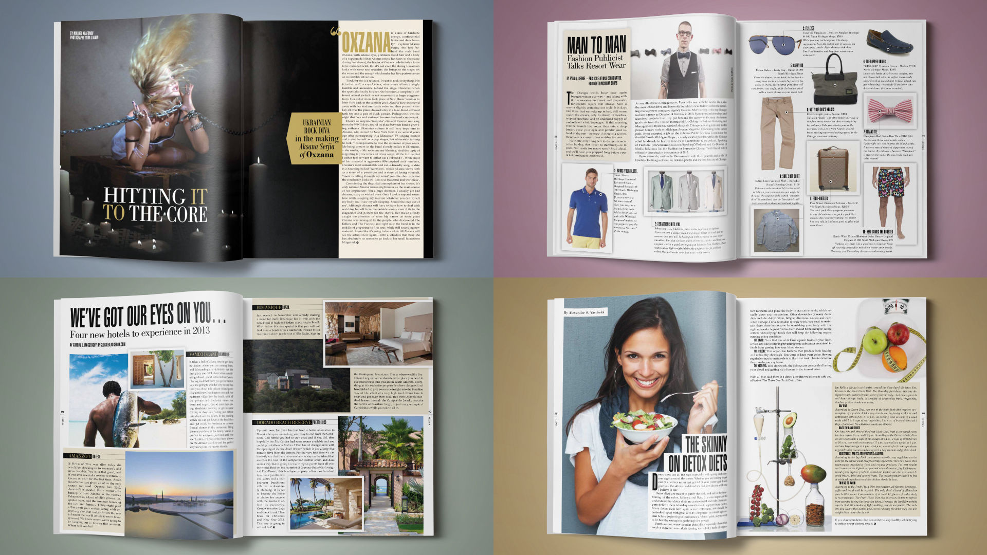 Status Magazine Spreads